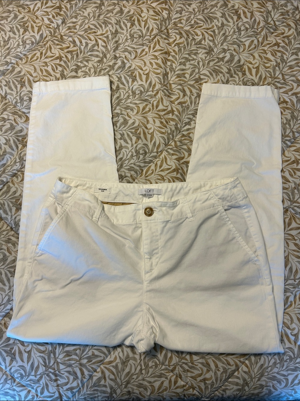 LOFT “The Monroe Slim” straight leg casual pants